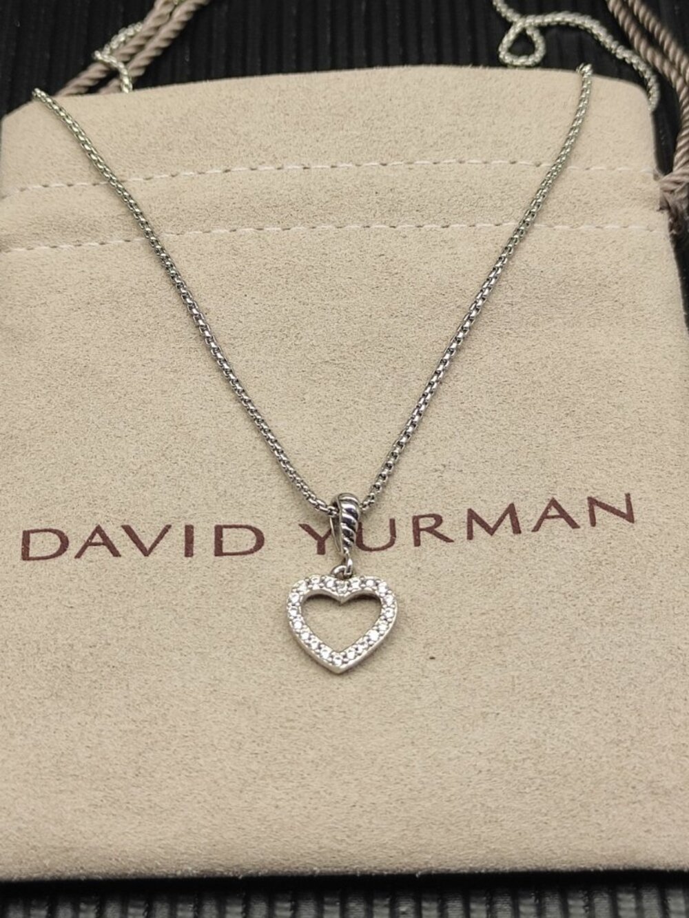David Yurman 925 Silver Necklaces with Original Pouch